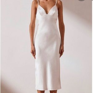 White Midi Slip Dress